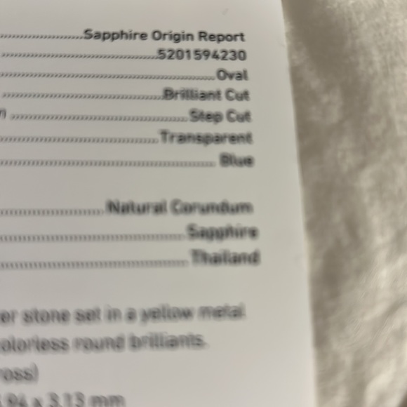 Genuine Sapphire ring. Blue color - Picture 4 of 9